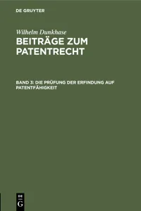 Die Prüfung der Erfindung auf Patentfähigkeit_cover