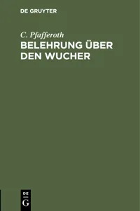 Belehrung über den Wucher_cover