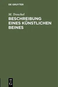 Beschreibung eines künstlichen Beines_cover