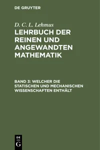 Welcher die statischen und mechanischen Wissenschaften enthält_cover