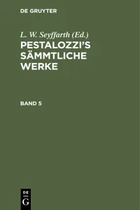 Pestalozzi's Sämmtliche Werke. Band 5_cover