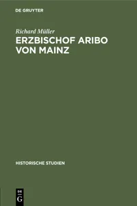 Erzbischof Aribo von Mainz_cover