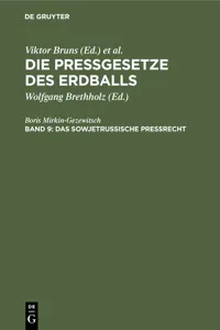 Das sowjetrussische Preßrecht_cover