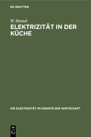 Elektrizität in der Küche