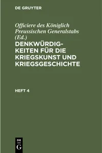 Denkwürdigkeiten für die Kriegskunst und Kriegsgeschichte. Heft 4_cover