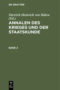 Annalen des Krieges und der Staatskunde. Band 2_cover