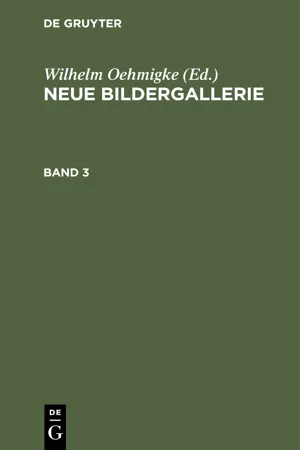 Neue Bildergallerie. Band 3