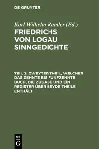 Zweyter Theil, welcher das zehnte bis funfzehnte Buch, die Zugabe und ein Register über beyde Theile enthält_cover