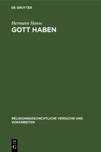 Gott Haben_cover