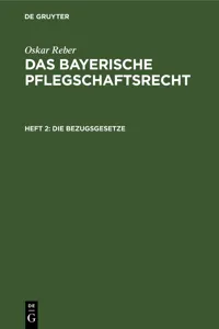 Die Bezugsgesetze_cover