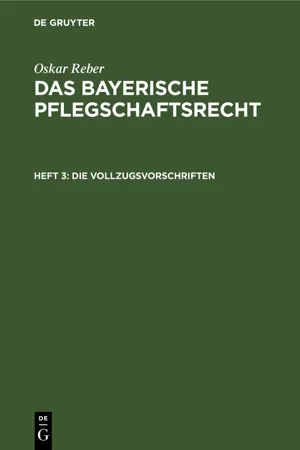 Die Vollzugsvorschriften