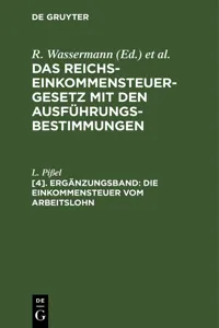 Die Einkommensteuer vom Arbeitslohn_cover