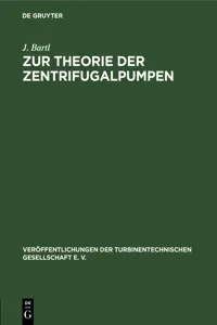 Zur Theorie der Zentrifugalpumpen_cover