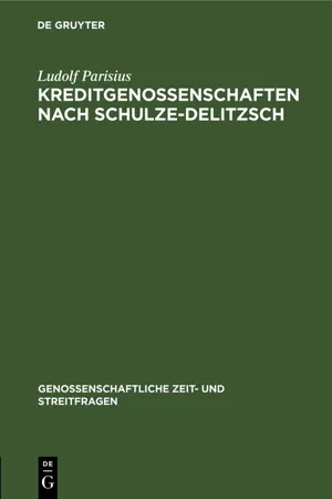 Kreditgenossenschaften nach Schulze-Delitzsch