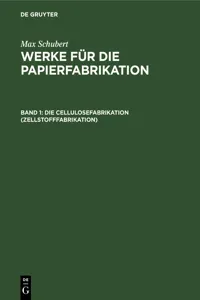 Die Cellulosefabrikation_cover