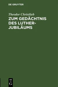 Zum Gedächtnis des Luther-Jubiläums_cover