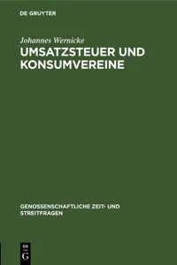 Umsatzsteuer und Konsumvereine_cover