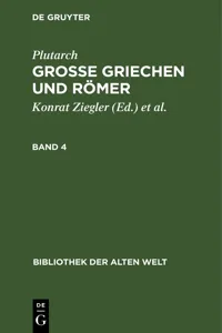 Plutarch: Grosse Griechen und Römer. Band 4_cover