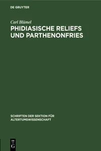 Phidiasische Reliefs und Parthenonfries_cover