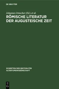 Römische Literatur der Augusteische Zeit_cover