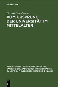 Vom Ursprung der Universität im Mittelalter_cover