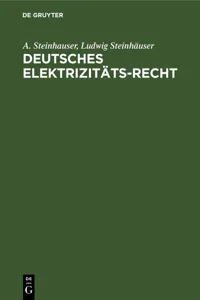 Deutsches Elektrizitäts-Recht_cover