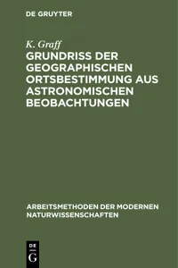 Grundriß der geographischen Ortsbestimmung aus astronomischen Beobachtungen_cover