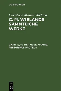 Christoph Martin Wieland: C. M. Wielands Sämmtliche Werke. Band 15/16_cover