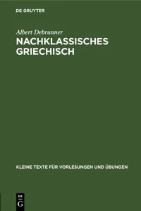 Nachklassisches Griechisch_cover