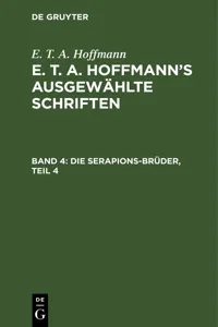 Die Serapions-Brüder, Teil 4_cover