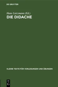 Die Didache_cover