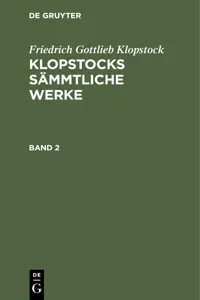 Friedrich Gottlieb Klopstock: Klopstocks sämmtliche Werke. Band 2_cover