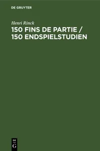 150 Fins de partie / 150 Endspielstudien_cover