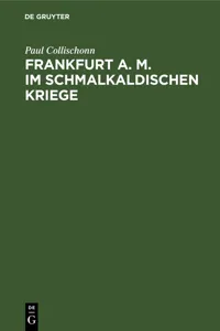 Frankfurt a. M. im Schmalkaldischen Kriege_cover