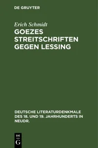 Goezes Streitschriften gegen Lessing_cover