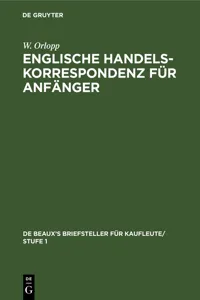 Englische Handelskorrespondenz für Anfänger_cover