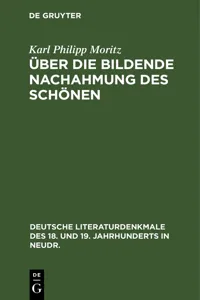 Über die Bildende Nachahmung des Schönen_cover