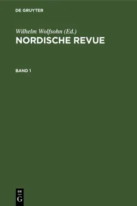 Nordische Revue. Band 1_cover