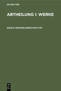 Abhandlungen nach 1781_cover