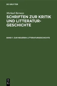 Zur neueren Litteraturgeschichte_cover