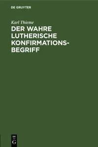 Der wahre Lutherische Konfirmationsbegriff_cover