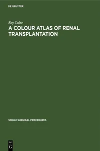 A Colour Atlas of Renal Transplantation_cover