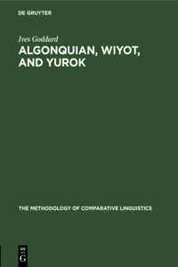 Algonquian, Wiyot, and Yurok_cover