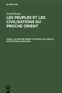 Le proche Orient ottoman et postottoman_cover