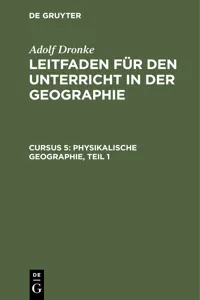 Physikalische Geographie, Teil 1_cover