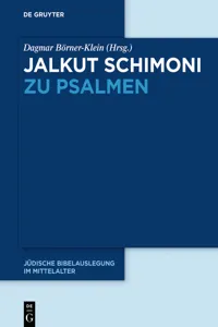 Jalkut Schimoni zu den Psalmen_cover