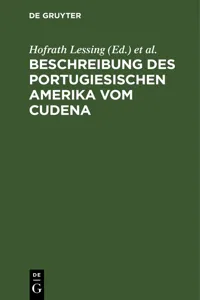 Beschreibung des portugiesischen Amerika vom Cudena_cover