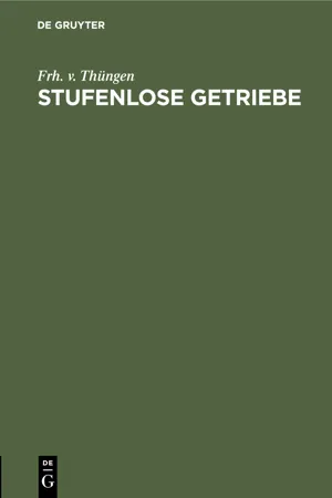 Stufenlose Getriebe