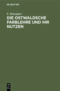 Die Ostwaldsche Farblehre und ihr Nutzen_cover