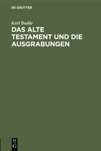 Das Alte Testament und die Ausgrabungen_cover